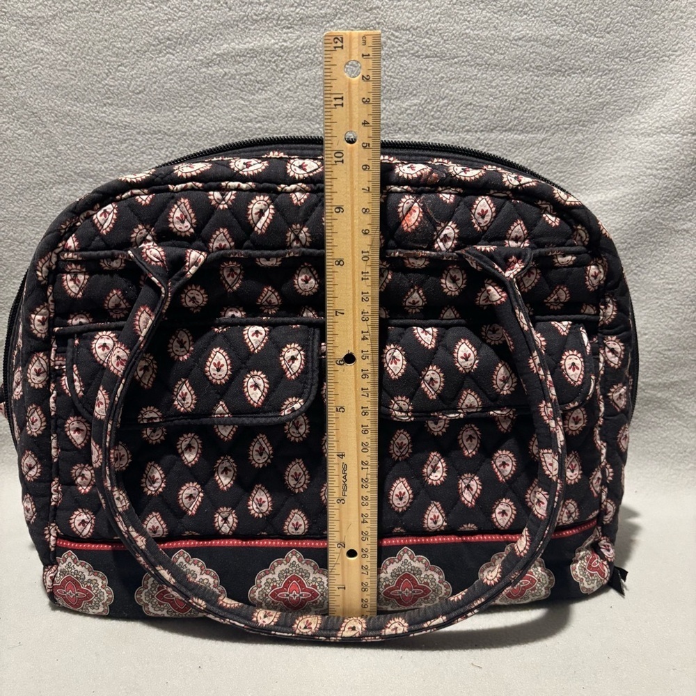 Vera Bradley Multi Compartment Large Shoulder Tote Bag with matching Wristlet - Picture 9 of 11